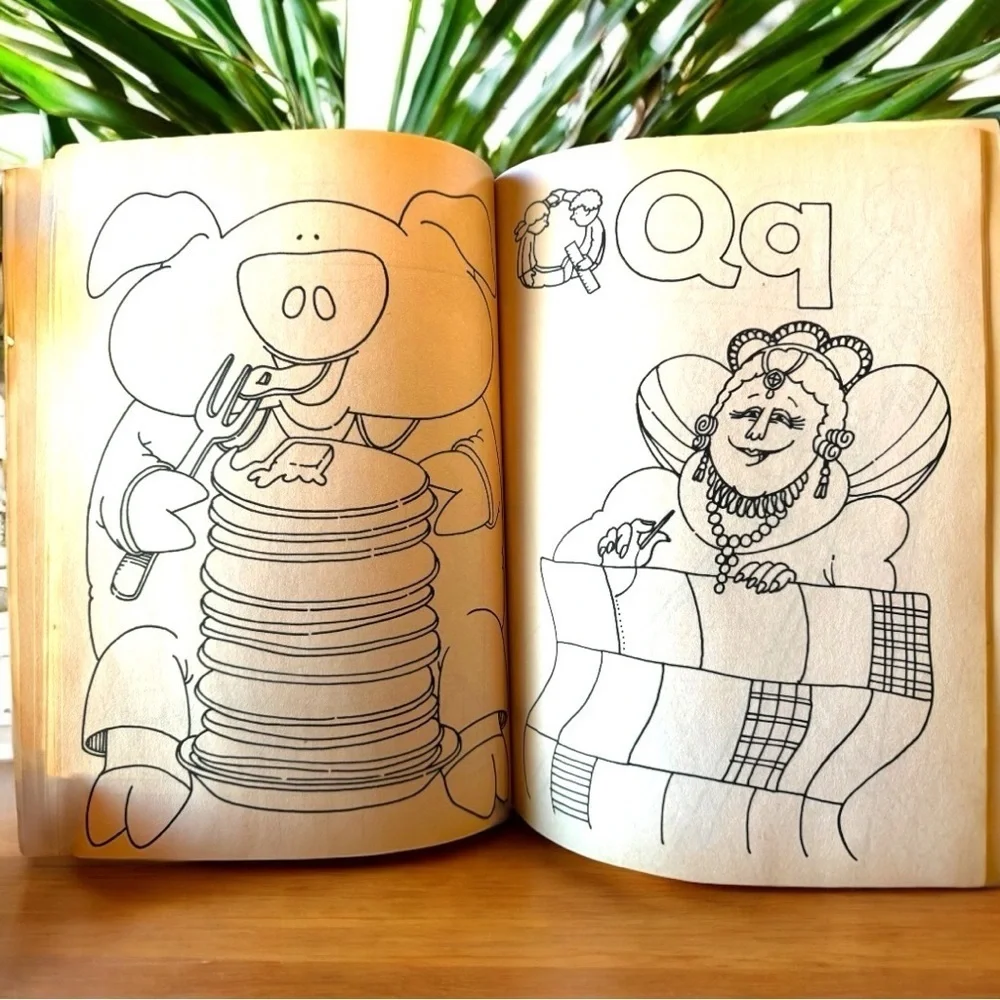 VINTAGE 1990 Sesame Street A to Z Coloring Book